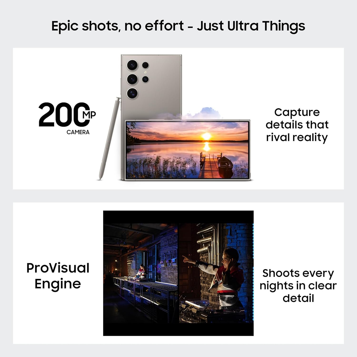 Samsung Galaxy S24 Ultra 5G AI Smartphone with Galaxy AI (Titanium Gray, 12GB, 256GB Storage), Snapdragon 8 Gen 3, 200 MP Camera with ProVisual Engine and 5000mAh Battery - Image 2