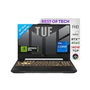 ASUS TUF Gaming F15, 15.6" FHD (1920 x 1080) 16:9, 13th Gen Intel Core i7-13620H Processor 2.4 GHz, Gaming Laptop (16GB RAM/1 TB/RTX 4060/Windows 11/Office Home/Mecha Gray/2.2 Kg), FX507VV-LP487WS