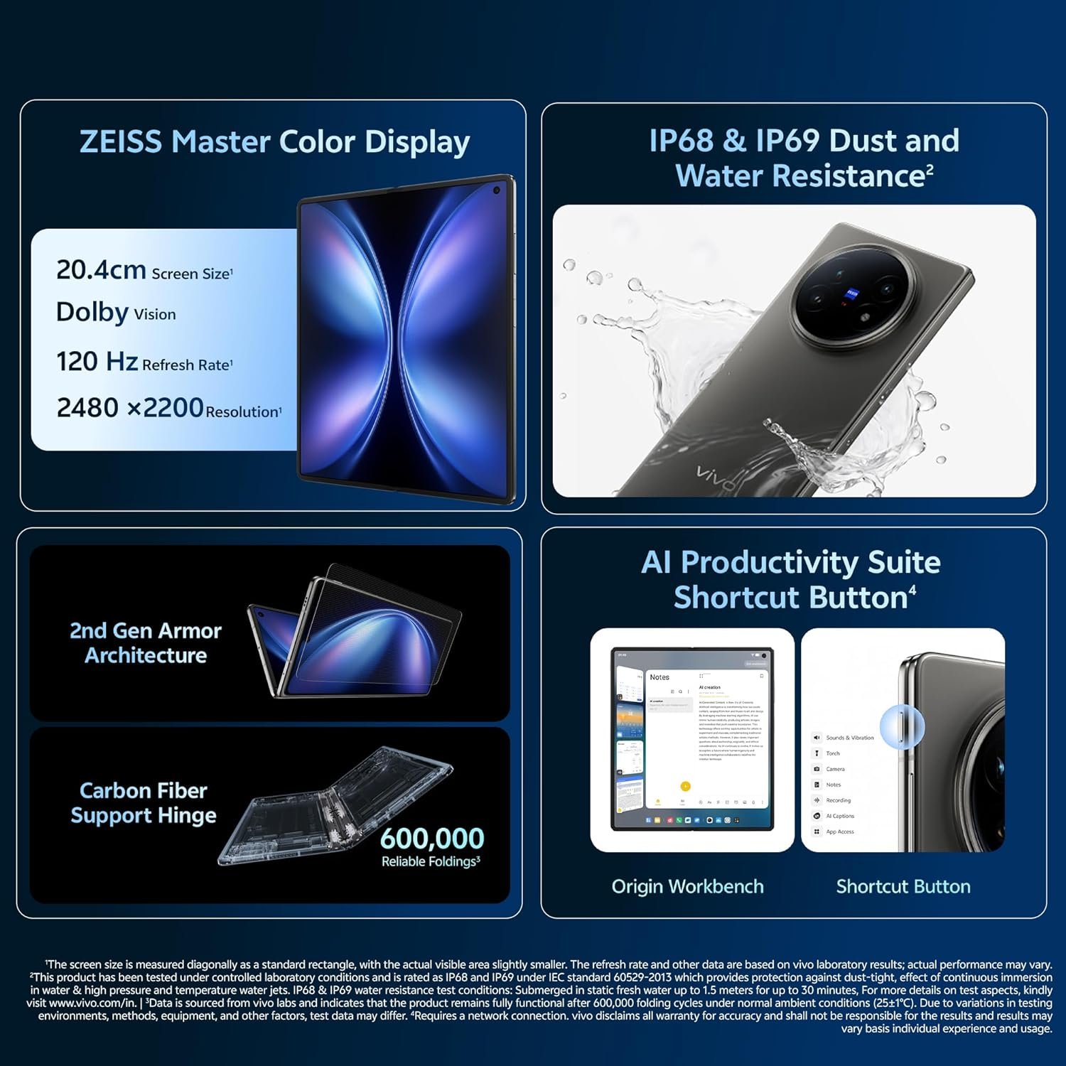 VIVO X Fold5 (Titanium Gray, 16GB RAM, 512GB Storage) with No Cost EMI/Additional Exchange Offers - Image 6