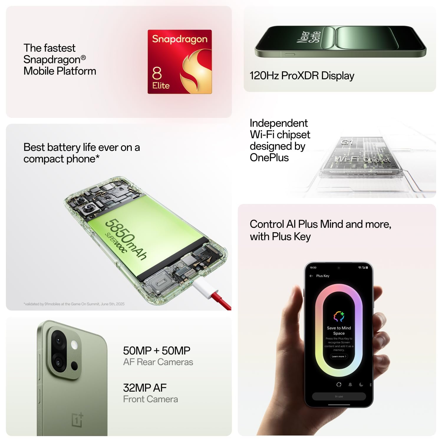 OnePlus 13s | Snapdragon® 8 Elite | Best Battery Life Ever on a Compact Phone | Lifetime Display Warranty | 12GB+256GB | Green Silk - Image 5