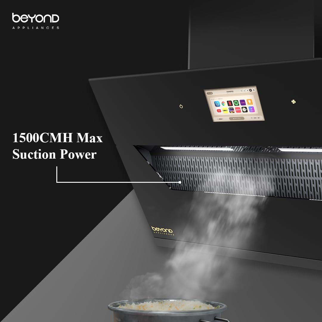 Brand BEYOND BY MUKUNDA FOODS Product Dimensions 41D x 90W x 71H Centimeters Colour Black Special Feature Auto Clean Finish Type MATT - Image 3
